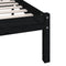 vidaXL - Bedframe - massief - grenenhout - zwart - 120x200 - cm