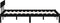 vidaXL - Bedframe - massief - grenenhout - zwart - 120x200 - cm