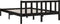 vidaXL - Bedframe - massief - grenenhout - zwart - 120x200 - cm