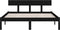 vidaXL - Bedframe - massief - grenenhout - zwart - 120x200 - cm