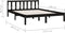 vidaXL - Bedframe - massief - grenenhout - zwart - 120x200 - cm