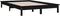 vidaXL - Bedframe - massief - grenenhout - zwart - 135x190 - cm