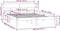 vidaXL - Bedframe - massief - grenenhout - zwart - 135x190 - cm