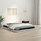 vidaXL - Bedframe - massief - grenenhout - zwart - 135x190 - cm