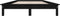 vidaXL - Bedframe - massief - grenenhout - zwart - 135x190 - cm