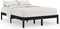 vidaXL - Bedframe - massief - grenenhout - zwart - 140x200 - cm