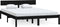 vidaXL - Bedframe - massief - grenenhout - zwart - 140x200 - cm
