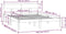 vidaXL - Bedframe - massief - grenenhout - zwart - 140x200 - cm