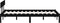 vidaXL - Bedframe - massief - grenenhout - zwart - 140x200 - cm