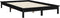 vidaXL - Bedframe - massief - grenenhout - zwart - 140x200 - cm