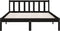 vidaXL - Bedframe - massief - grenenhout - zwart - 140x200 - cm