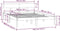 vidaXL - Bedframe - massief - grenenhout - zwart - 150x200 - cm