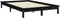 vidaXL - Bedframe - massief - grenenhout - zwart - 150x200 - cm