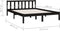vidaXL - Bedframe - massief - grenenhout - zwart - 150x200 - cm