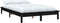vidaXL - Bedframe - massief - grenenhout - zwart - 160x200 - cm