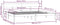 vidaXL - Bedframe - massief - grenenhout - zwart - 180x200 - cm