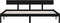 vidaXL - Bedframe - massief - grenenhout - zwart - 180x200 - cm