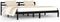 vidaXL - Bedframe - massief - grenenhout - zwart - 200x200 - cm