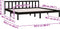 vidaXL - Bedframe - massief - grenenhout - zwart - 200x200 - cm