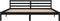 vidaXL - Bedframe - massief - grenenhout - zwart - 200x200 - cm