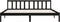 vidaXL - Bedframe - massief - grenenhout - zwart - 200x200 - cm