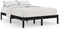 vidaXL - Bedframe - massief - grenenhout - zwart - 200x200 - cm