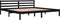 vidaXL - Bedframe - massief - grenenhout - zwart - 200x200 - cm