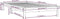 vidaXL - Bedframe - massief - grenenhout - zwart - 75x190 - cm