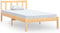 vidaXL - Bedframe - massief - grenenhout - zwart - 75x190 - cm