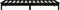vidaXL - Bedframe - massief - grenenhout - zwart - 75x190 - cm