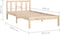 vidaXL - Bedframe - massief - grenenhout - zwart - 75x190 - cm