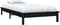 vidaXL - Bedframe - massief - grenenhout - zwart - 75x190 - cm