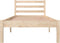 vidaXL - Bedframe - massief - grenenhout - zwart - 75x190 - cm