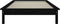 vidaXL - Bedframe - massief - grenenhout - zwart - 75x190 - cm