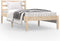 vidaXL - Bedframe - massief - grenenhout - zwart - 75x190 - cm