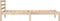 vidaXL - Bedframe - massief - grenenhout - zwart - 75x190 - cm