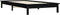 vidaXL - Bedframe - massief - grenenhout - zwart - 75x190 - cm