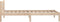 vidaXL - Bedframe - massief - grenenhout - zwart - 75x190 - cm