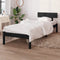 vidaXL - Bedframe - massief - grenenhout - zwart - 90x190 - cm