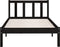 vidaXL - Bedframe - massief - grenenhout - zwart - 90x190 - cm