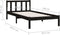 vidaXL - Bedframe - massief - grenenhout - zwart - 90x190 - cm