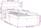 vidaXL - Bedframe - massief - grenenhout - zwart - 90x190 - cm