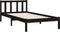 vidaXL - Bedframe - massief - grenenhout - zwart - 90x190 - cm