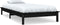 vidaXL - Bedframe - massief - grenenhout - zwart - 90x200 - cm