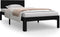 vidaXL - Bedframe - massief - grenenhout - zwart - 90x200 - cm