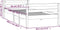 vidaXL - Bedframe - massief - grenenhout - zwart - 90x200 - cm