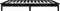 vidaXL - Bedframe - massief - grenenhout - zwart - 90x200 - cm