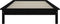 vidaXL - Bedframe - massief - grenenhout - zwart - 90x200 - cm