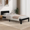 vidaXL - Bedframe - massief - grenenhout - zwart - 90x200 - cm