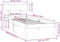 vidaXL - Bedframe - massief - grenenhout - zwart - 90x200 - cm